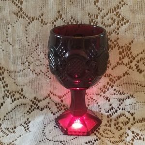 Avon Cape Cod Ruby Wine Glass